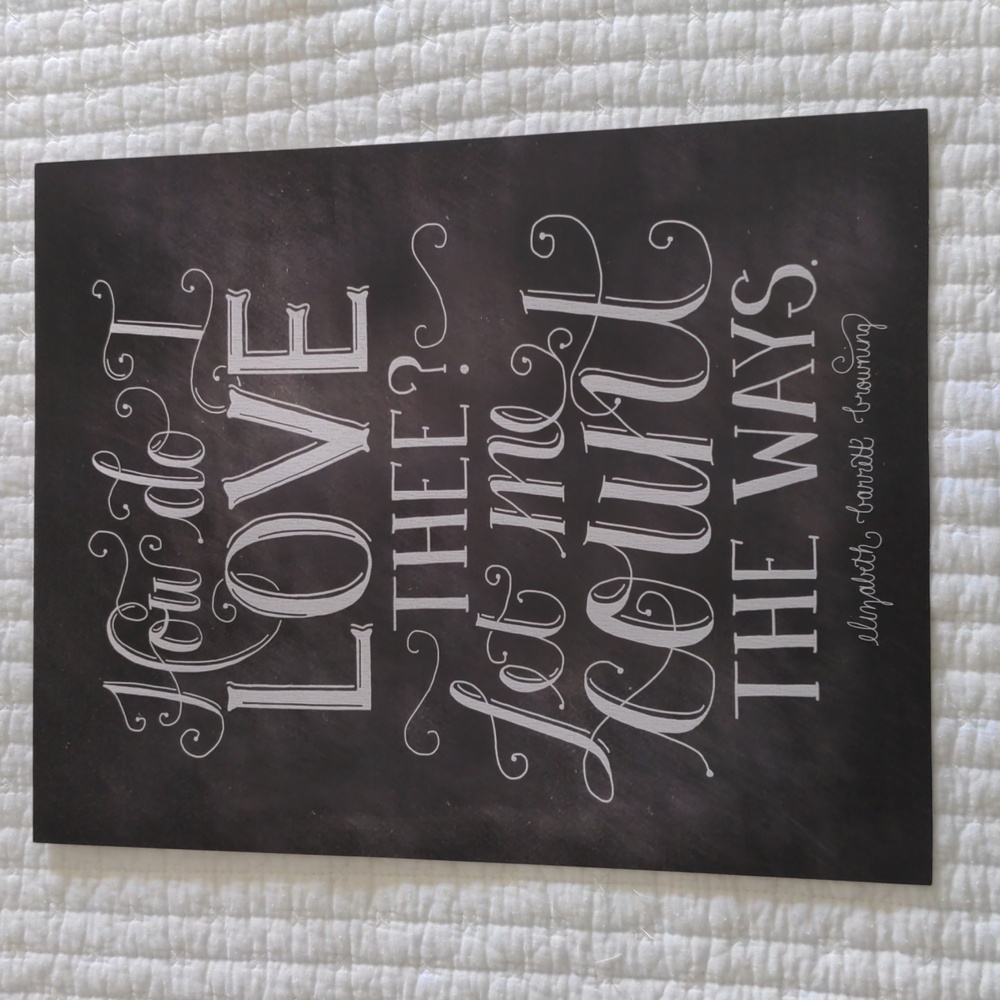 Chalkboard Style Poster (unframed, new!)